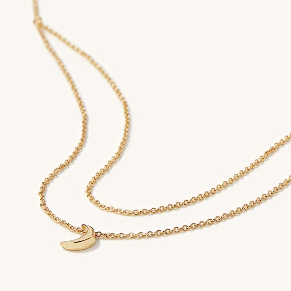 Mejuri | Layered Moon Necklace - Picture 4 of 6